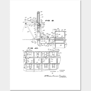 Turkey Loading Apparatus Vintage Patent Hand Drawing Posters and Art